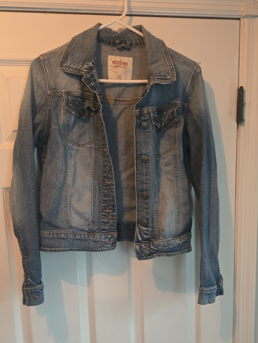 Mossimo Supply Co. Light Wash Blue Denim Jacket - Women's